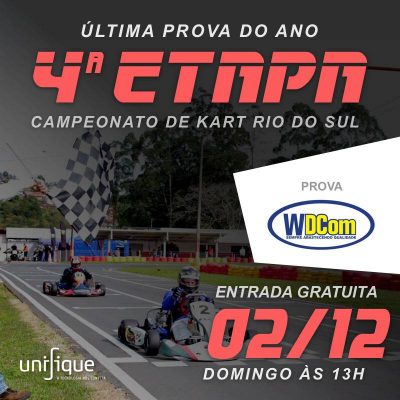 Final do Citadino de Kart reune mais de 1.000 pessoas em Rio do Sul/SC