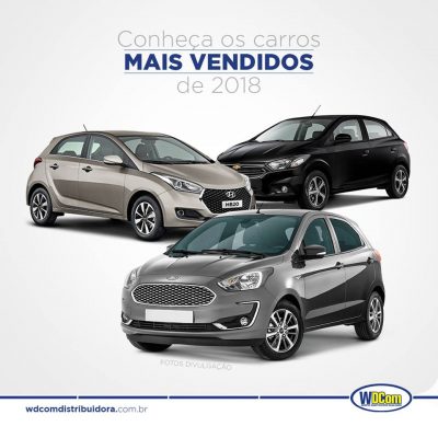 Os Carros mais vendidos em 2018